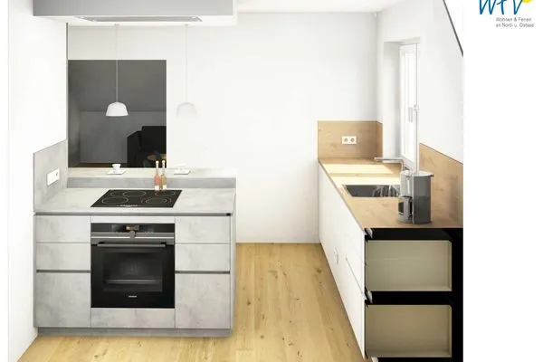 Küche / Küchenzeile Friesenfranz Ferienwohnung Friesensonne