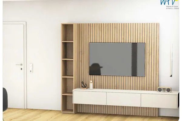 Wohnzimmer Friesenfranz Ferienwohnung Dünenfriese