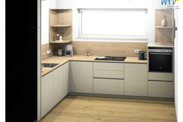 Küche / Küchenzeile Friesenfranz Ferienwohnung Dünenfriese