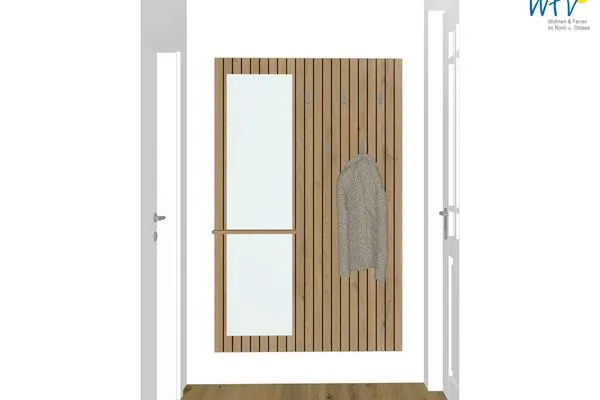 Garderobe Friesenfranz Ferienwohnung Dünenfriese