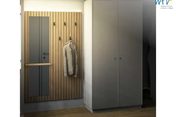 Garderobe Friesenfranz Ferienwohnung Gartenfriese