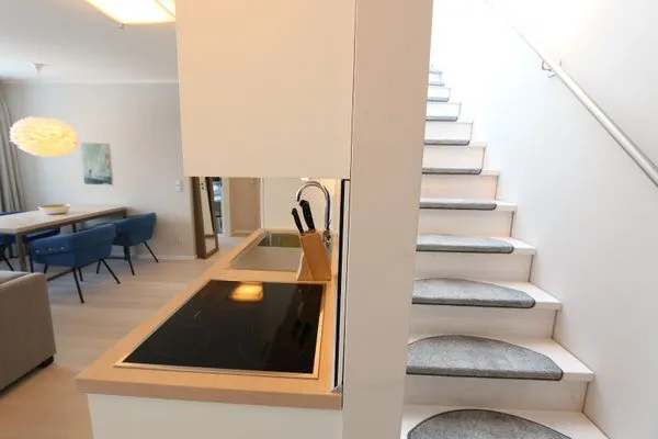 Terrasse  FeWo Meerzeit Dachterrasse & Spa in Block 1