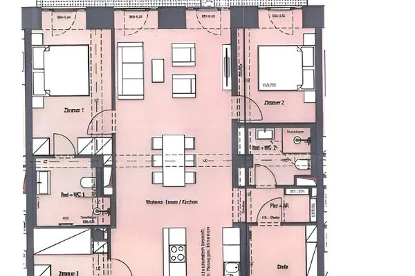 Grundriss  FeWo TREIBsand in PRORA - 2.03