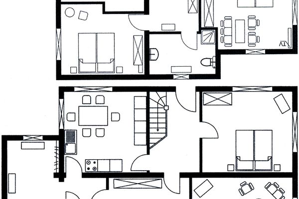  Ferienhaus 1 "Der Künstlergarten"  - Grundriss