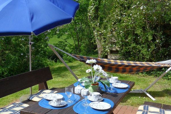  Ferienwohnung 2 "Der Künstlergarten"  - Terrasse