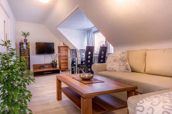 Haus Schultheissenstr. 10 Die kleine Cuxperle FeWo 2 Döse - Wohnzimmer