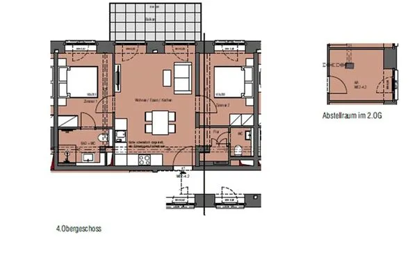 Grundriss  FeWo Meerzeit in PRORA - 2.42