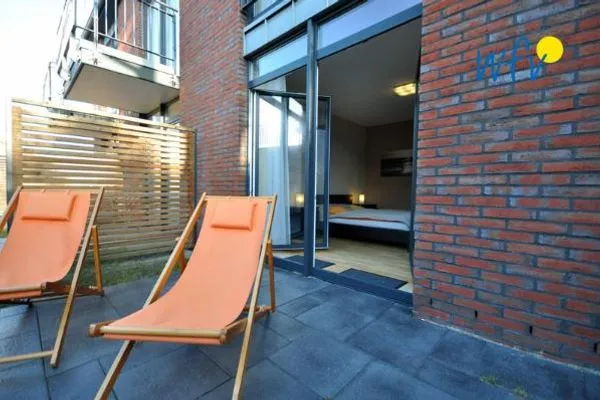 Terrasse Barons Residenz Ferienwohnung 3