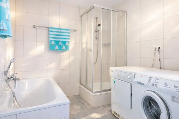 Badezimmer  Haus Lüttje Hörn Wohnung Strand