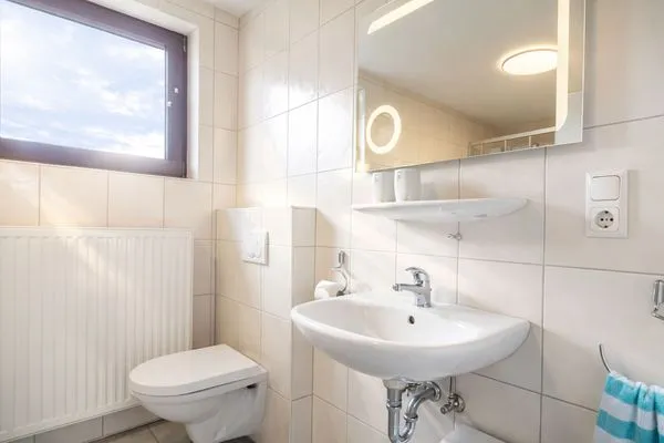 Badezimmer  Haus Lüttje Hörn Wohnung Strand