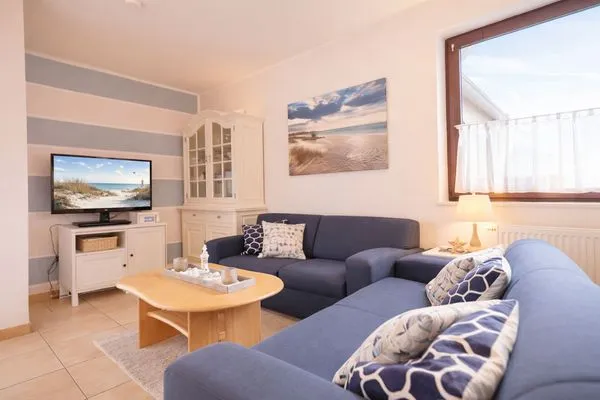 Wohnzimmer  Haus Lüttje Hörn Wohnung Strand