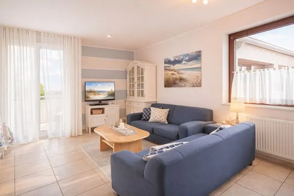 Wohnzimmer  Haus Lüttje Hörn Wohnung Strand