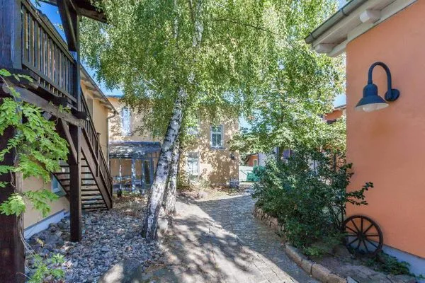 Fassade / Eingang  Auf den Höfen Ferienwohnung 04