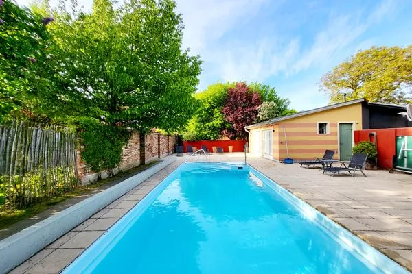 Pool  Auf den Höfen Ferienwohnung 5 Kleines Glück