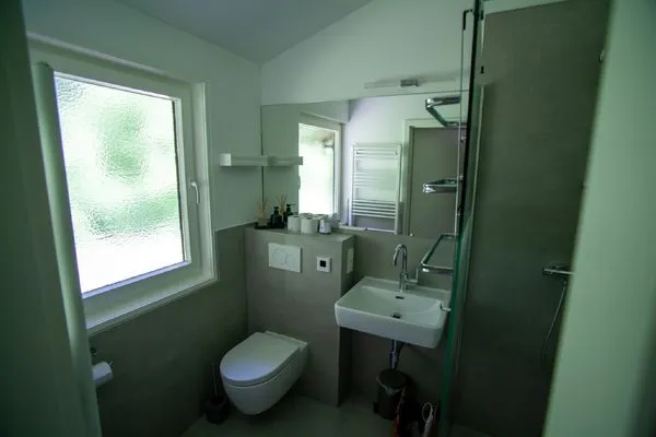 Badezimmer  Ferienhaus Blätterdach
