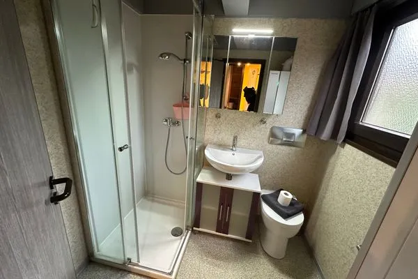 Badezimmer  Ferienhaus Schneekristall