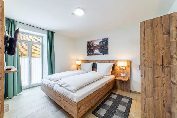 Schlafzimmer  Apartment mit Terrasse "Traumhopfen"