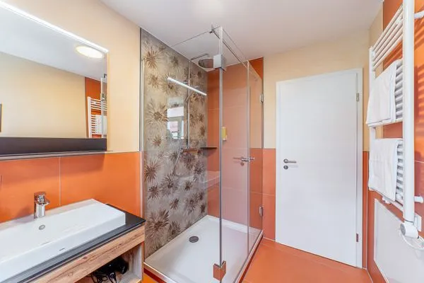 Badezimmer  Apartment "Hopfenblume"