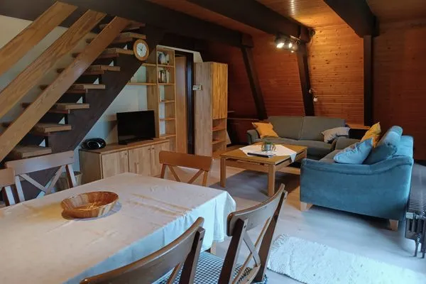 Wohnzimmer  Ferienhaus  Winterruhe