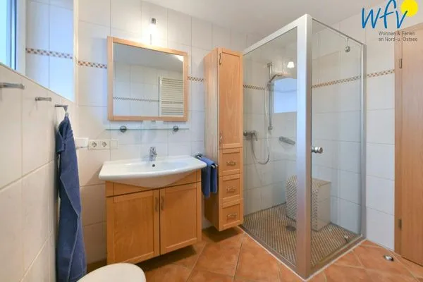 Badezimmer Maisonette-Wohnungen am Steingarten Ferienwohnung 2