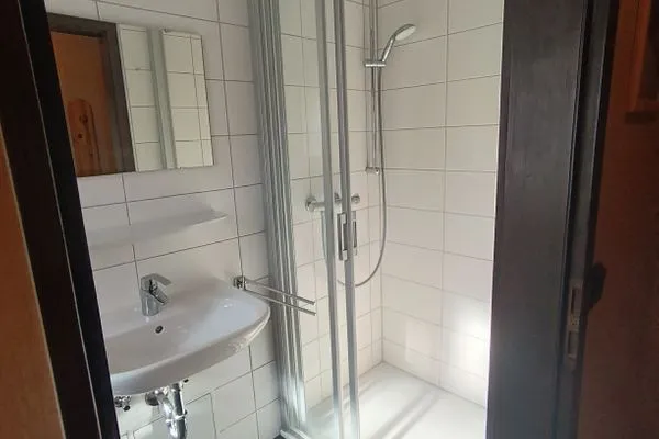 Badezimmer  Ferienhaus  Abendrot