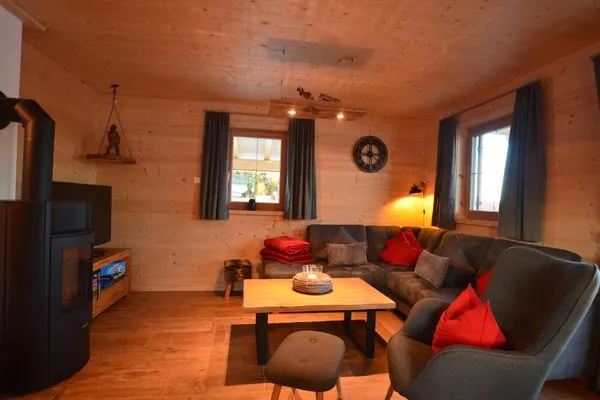 Wohnzimmer  Holzar Chalet - Feriendorf Via Claudia Haus 72
