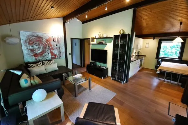 Wohnzimmer  Ferienhaus  Romantikruhe