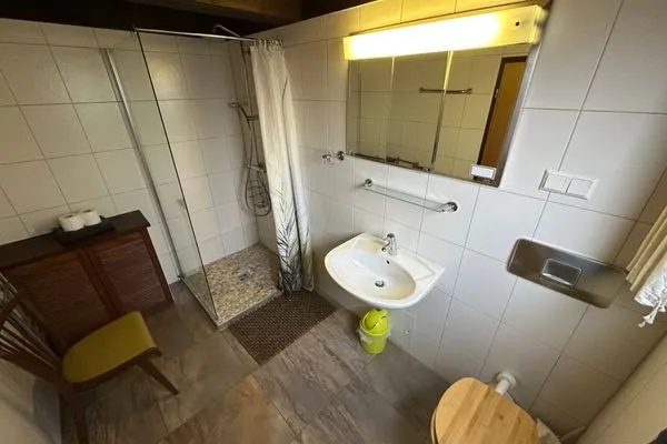Badezimmer  Ferienhaus Waldparadies