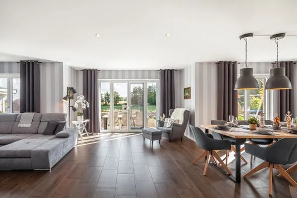 Wohnzimmer  Ferienhaus Backstein Huus 15