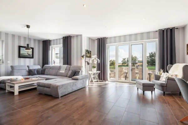 Wohnzimmer  Ferienhaus Backstein Huus 15