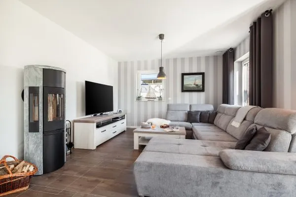 Wohnzimmer  Ferienhaus Backstein Huus 15