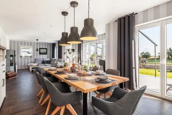 Wohnzimmer  Ferienhaus Backstein Huus 15