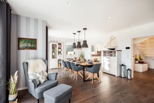 Wohnzimmer  Ferienhaus Backstein Huus 15