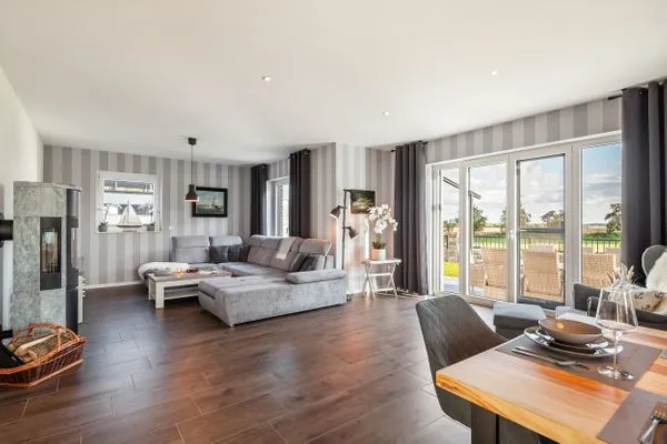 Wohnzimmer  Ferienhaus Backstein Huus 15