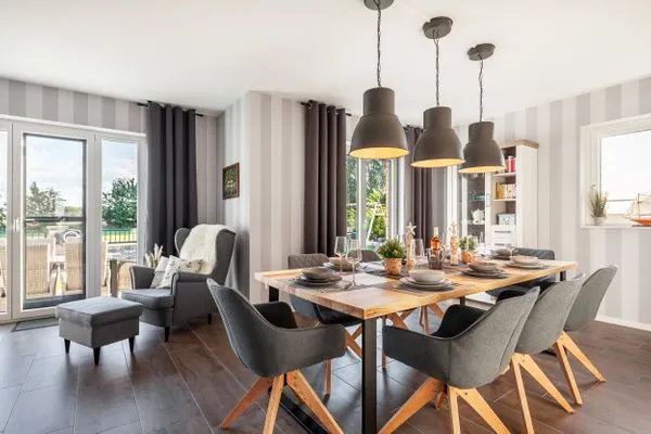 Wohnzimmer  Ferienhaus Backstein Huus 15