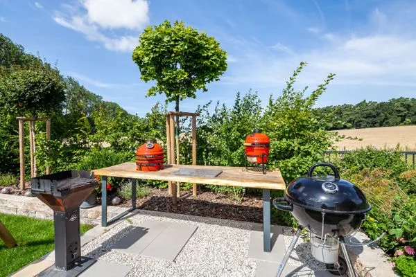 Grillbereich  Ferienhaus Backstein Huus 15