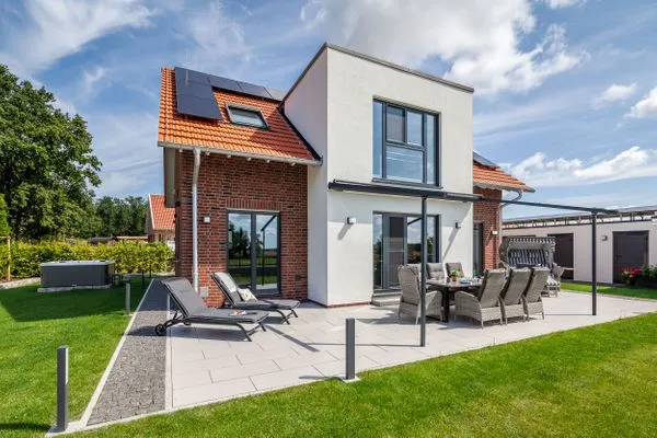 Terrasse  Ferienhaus Backstein Huus 15