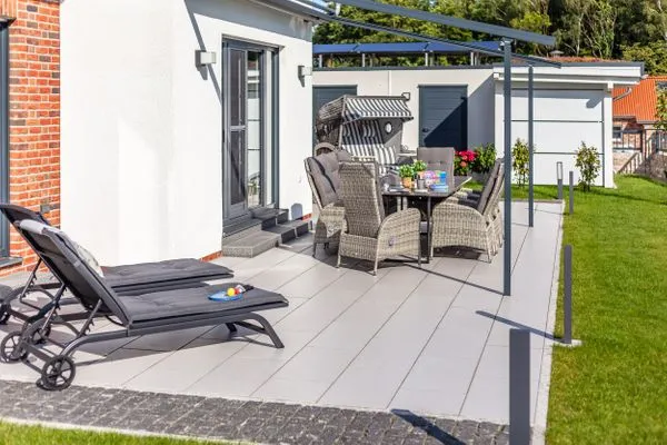 Terrasse  Ferienhaus Backstein Huus 15