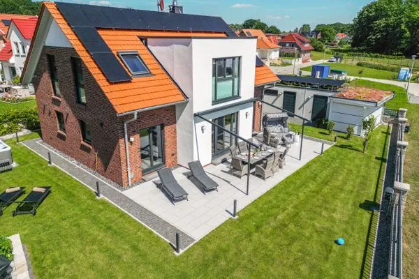 Vogelperspektive  Ferienhaus Backstein Huus 15