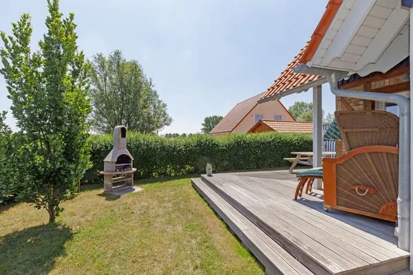 Terrasse  Ferienhaus Haff & Meer