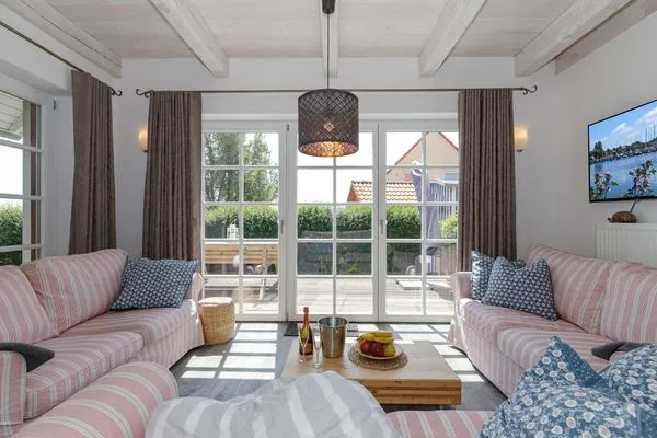 Wohnzimmer  Ferienhaus Haff & Meer