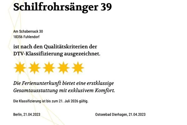   Ferienhaus Schilfrohrsänger 39