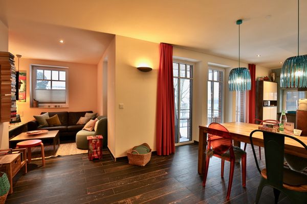 Bootshaus I Ferienwohnung Unter Fischen Wangerooge - Wohnzimmer