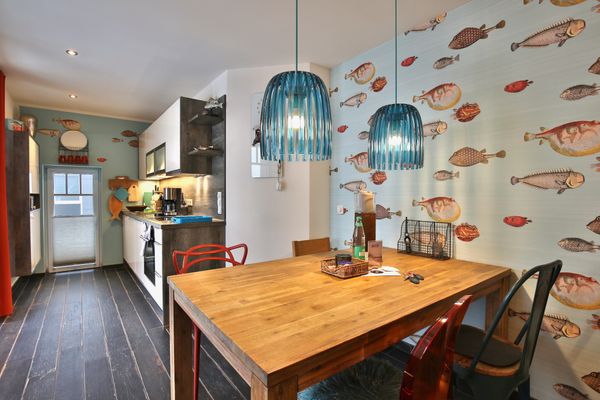 Bootshaus I Ferienwohnung Unter Fischen Wangerooge - Wohnzimmer