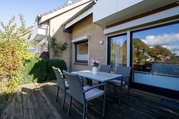 Terrasse  (MEI27) Ferienwohnung "Strandperle"