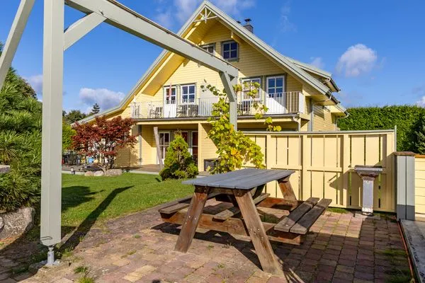 Garten  Ferienwohnung Bergen im Haus Norway