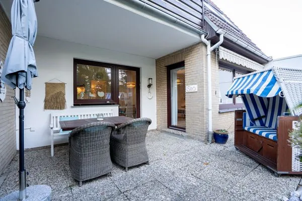Terrasse  (MEI71) Ferienwohnung "Strandlust"
