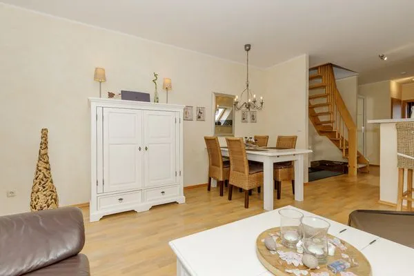 Wohnzimmer  Ferienwohnung Strandgut