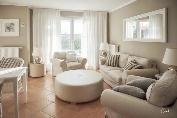 Wohnzimmer  Ferienwohnung Strandkorb im AnnaHus