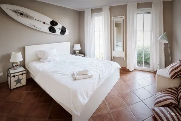 Schlafzimmer  Ferienwohnung Strandkorb im AnnaHus